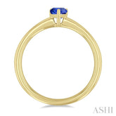 6x4 MM Pear Shape Tanzanite Precious Solitaire Ring in 14K Yellow Gold